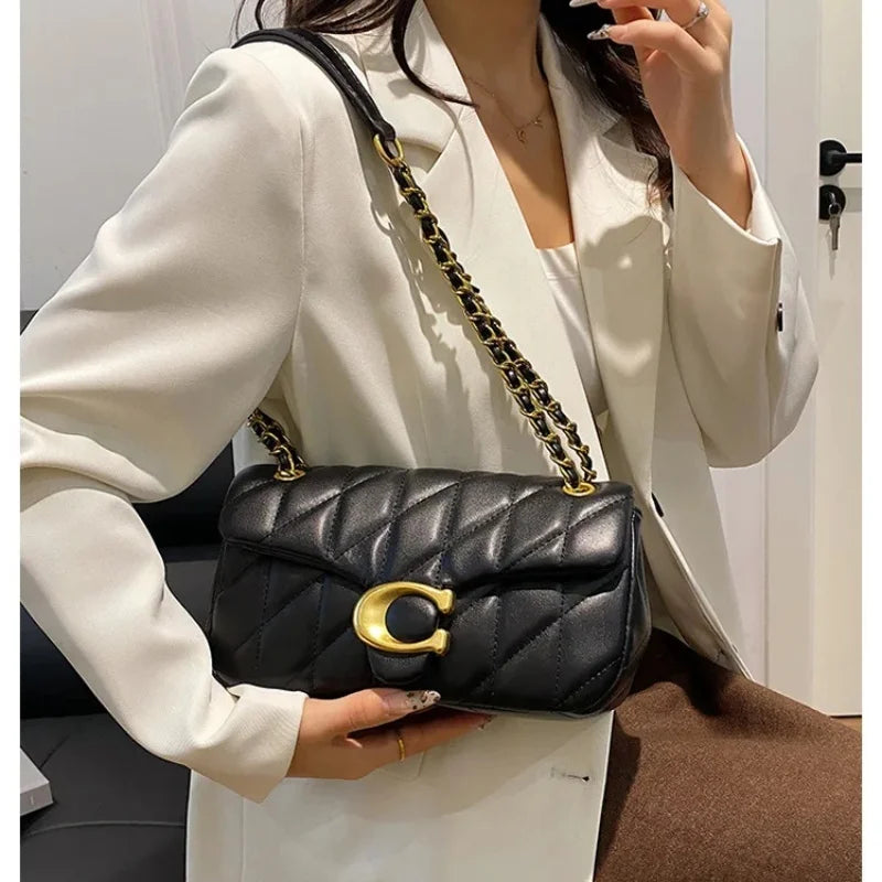Advanced Chain Diamond Grid Bag, High-quality Women's Small Bag, Small Fragrant Style Crossbody Bag, New Bag, Shoulder Bag