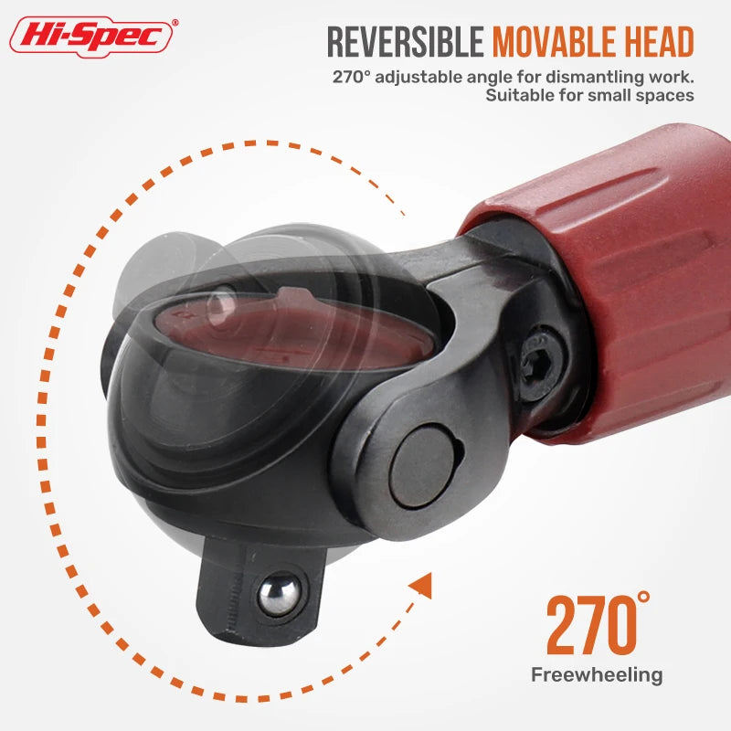 3/8inch Drive Ratchet Wrench Steel 72T Socket Wrench Flexible Head Wrench Quick Release Reversible Switches Wrench Hand Tool