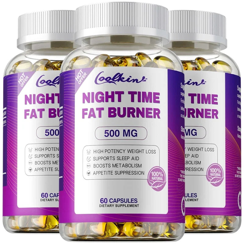 Best Nighttime Fat Burner - Thermogenic Fat Burner, Natural Appetite Suppressant and Metabolism Booster, Immune Health