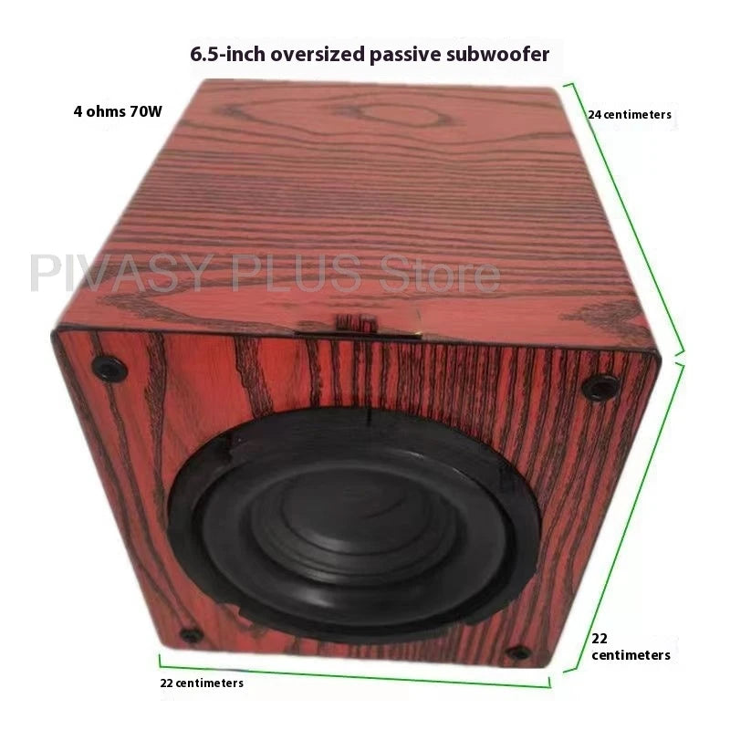 6.5-10 Inch Passive Subwoofer 70-100W Car Speaker 4ohm Sound Box Vehicle Modify For Car Accessories Home Theather Sound System