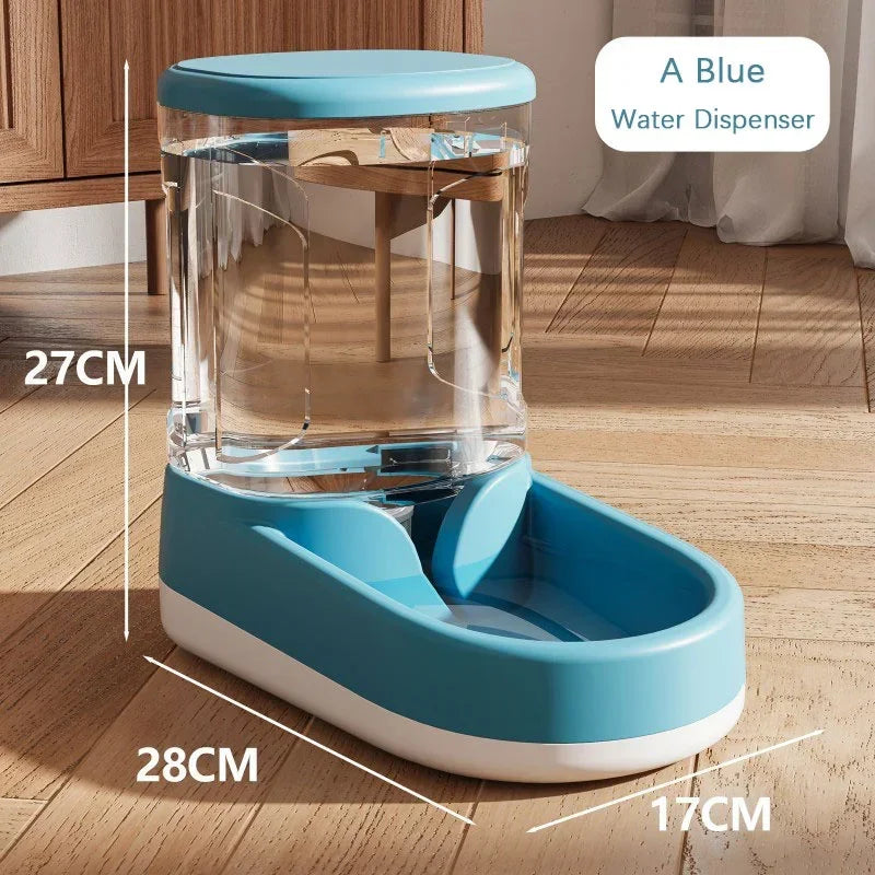 +Large - Capacity Automatic Pet Feeder & Water Dispenser for Dog/Cat, Gravity Design, Save Time & Effort