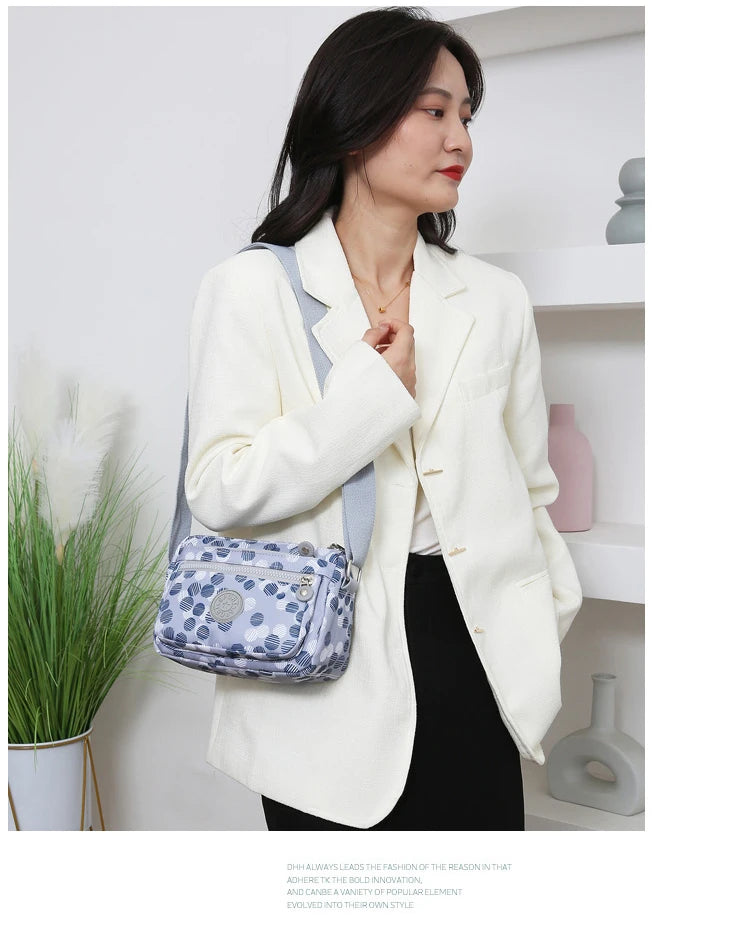 Waterproof Nylon Oxford Cloth Crossbody Bag Women's Single Shoulder Bag Versatile Durable Soft Casual Style Youth Fashion