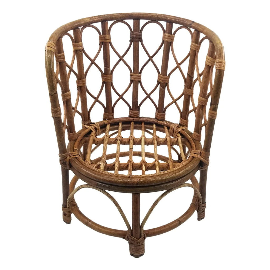 Baby Chair Newborn Photography Props Furniture Retro Bamboo Boy Wooden Bed Newborn Photo Posing Prop Basket Baby Crib Accessori