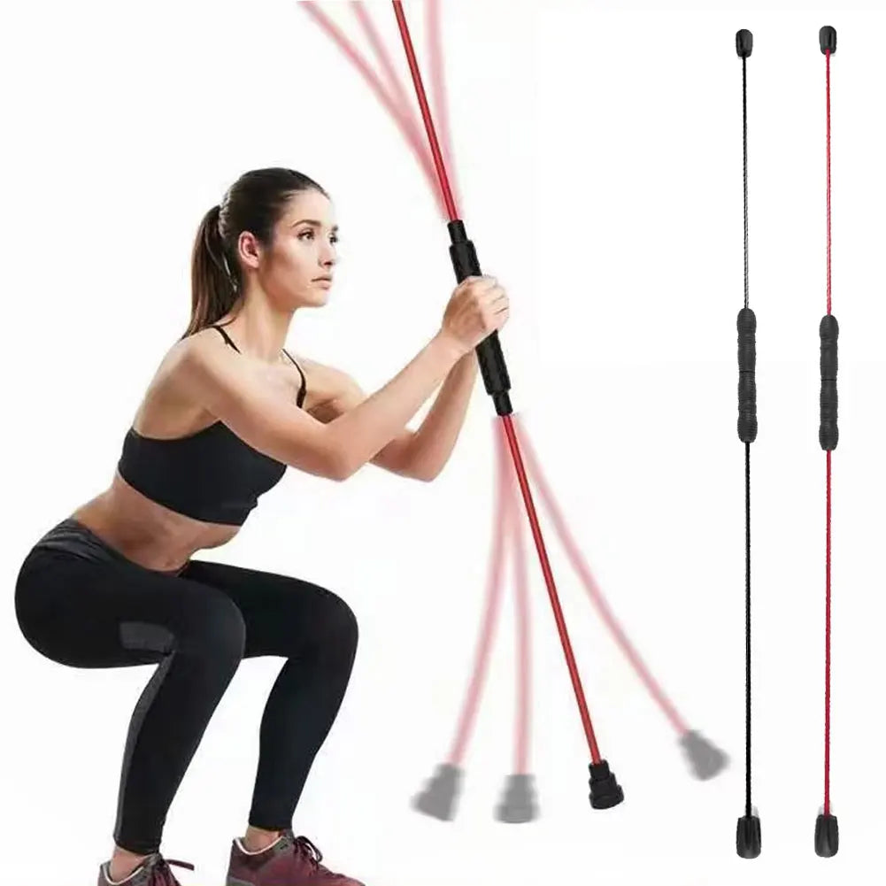 Multi-Function Training Stick Lose Weight Muscle Training Tremor Rod Gym Fitness Exercise Equipment Detachable Elastic Rod Stick