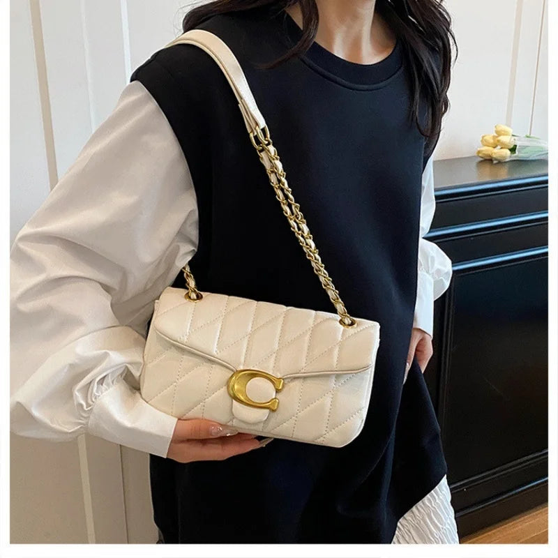 Advanced Chain Diamond Grid Bag, High-quality Women's Small Bag, Small Fragrant Style Crossbody Bag, New Bag, Shoulder Bag