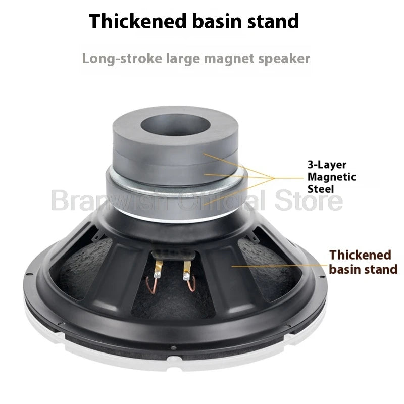 12 Inch Active Subwoofer 400W Powerful Speaker HiFi 3-Driver Loudspeakers Built-in Amplifier Audio For Home Theater Sound System