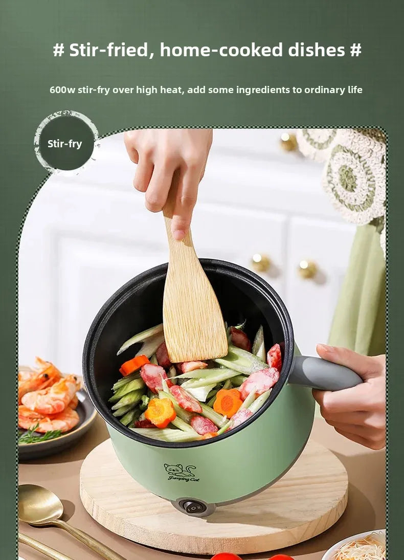 Mini Multi-Function Electric Cooker Small Integrated Steaming And Cooking Dormitory Noodles Home Use Single Person Mini Electric