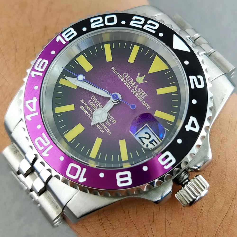 Luxury NH35 Watch 40mm Diver Men's Mechanical Watch Sapphire Glass Automatic Watch NH35 Stainless Steel Watch for men