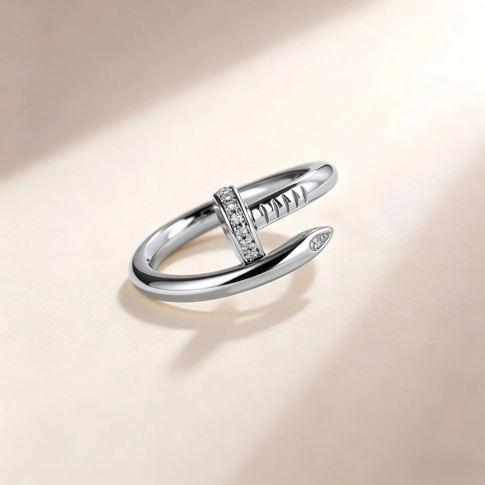 0.06CTW Moissanite Ring S925 Sterling Silver Stackable Finger Ring for Women Jewelry