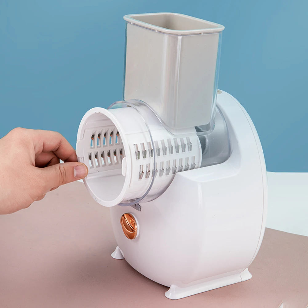 Electric Potato Chopper Household Gadgets 3-in-1 Multifunctional Potato Shredder Carrot Cheese Rechargeable Kitchen Accessories