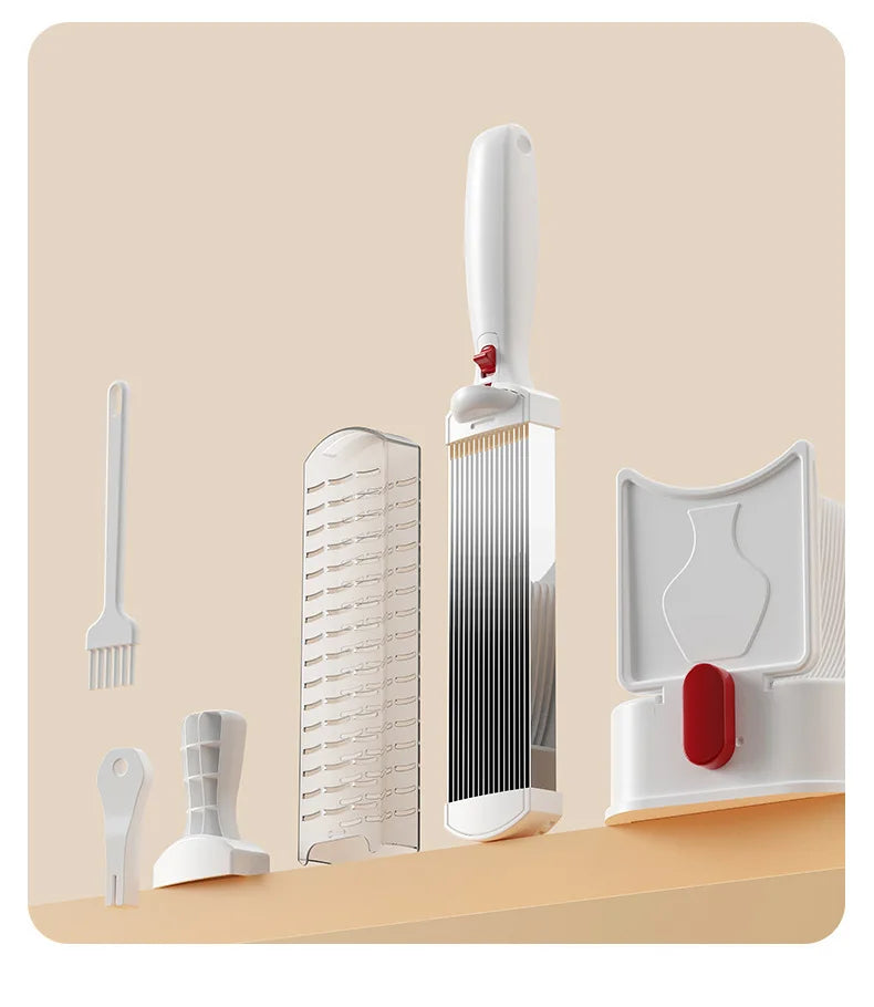 Stainless Steel Multifunctional Cutter for Home Kitchen Slices Thin Meat Diced  Meat Strips Kitchen Meat Cutting Tool