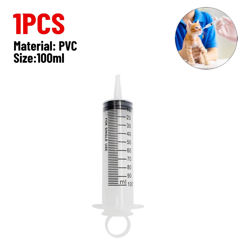 20/60/100ml Plastic Reusable Syringe For Measuring Nutrient Sterile Hydroponic Measure Perfume Rinse Disposable Sampler Injector