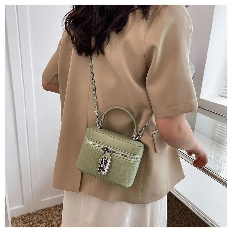 Fashionable Chain Strap  Square Bag for Women Summer New Style Handbag High Quality Crossbody Bag Stylish Trendy Small Bag
