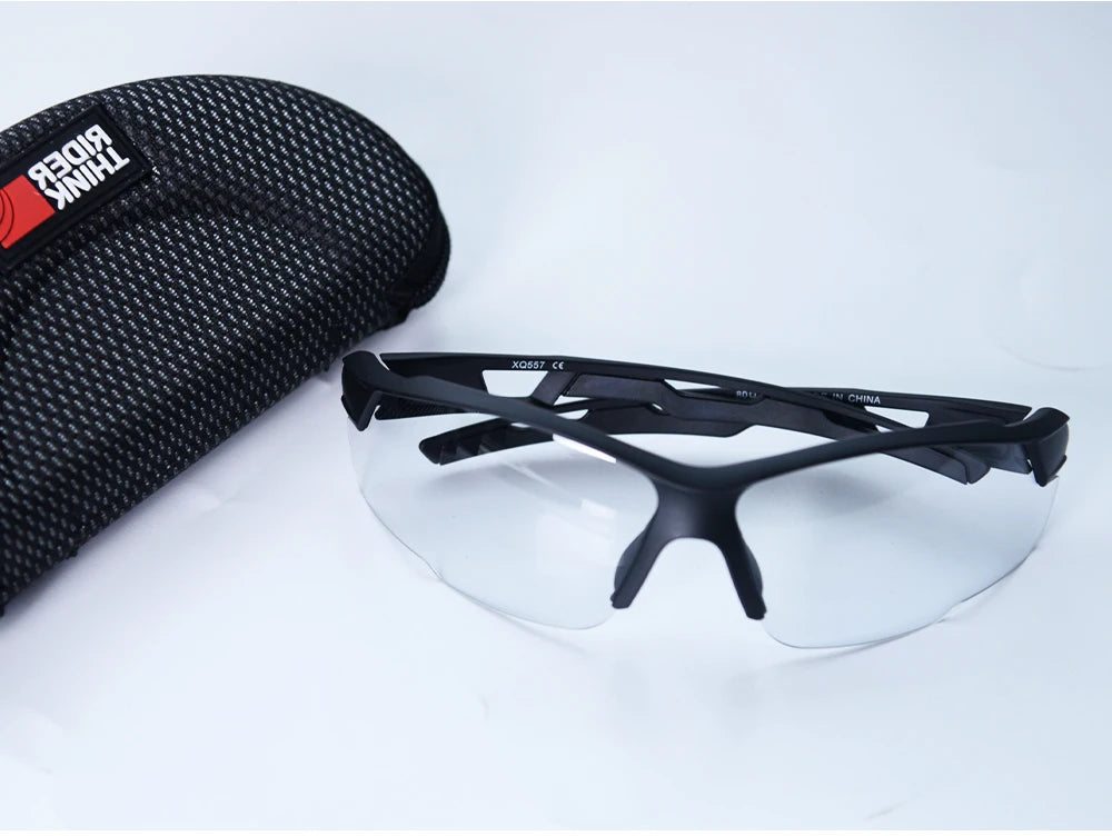 ThinkRider Bike Photochromic Cycling Glasses Bicycle Glasses Sports Men's Sunglasses MTB Road Cycling Eyewear Protection Goggles