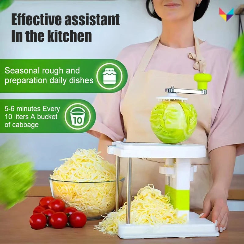 Cabbage Graters Vegetable Cutter Home Hand-cranked Shredder Slicer Manual Lettuce Shraded Knife Sauerkraut Cutter Kitchen Gadget
