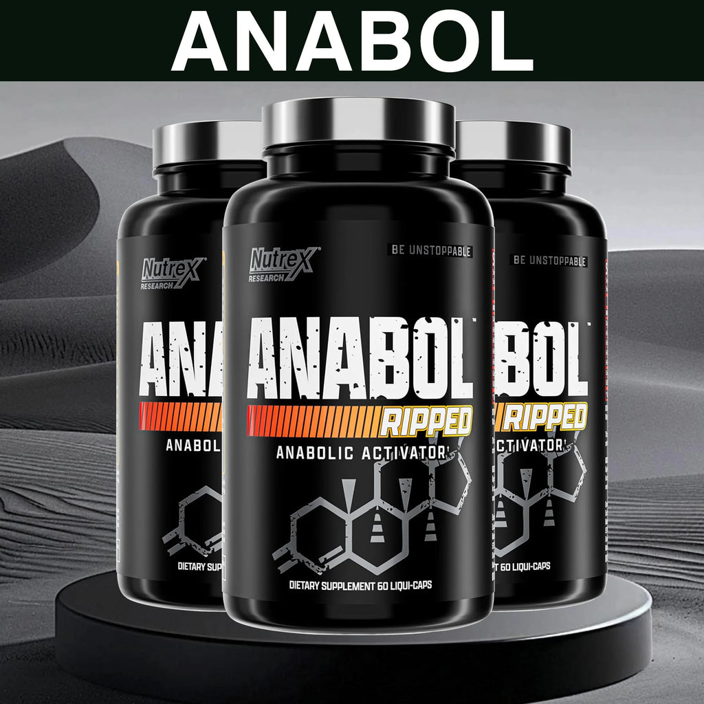 60pcs Anabol Ripped Anabolic Muscle Builder for Men, 2-in-1 Muscle Builder and Shredding Supplement