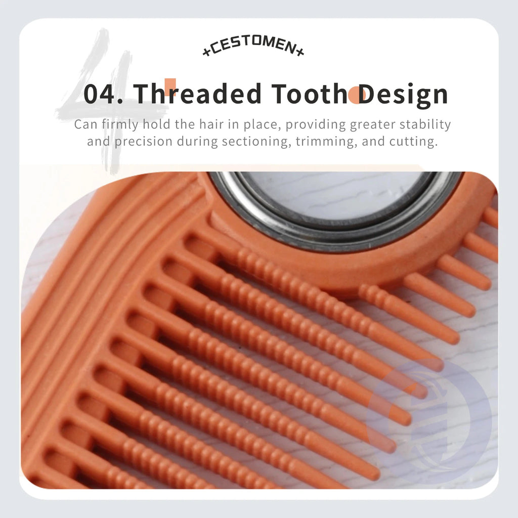 NEW Spining Hair Cutting Comb Professional Fine Teeth Antistatic Barber Hair Comb Salon Heat-Proot Hairdressing Accessories Tool