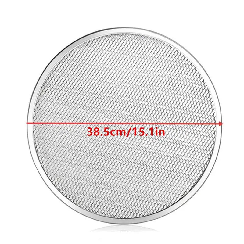 1PC 6-20 Inch Pizza Screen Pan Metal Net Non Stick BakingTray New Seamless Aluminum Alloy Metal Net Bakeware Kitchen Pizza Tools