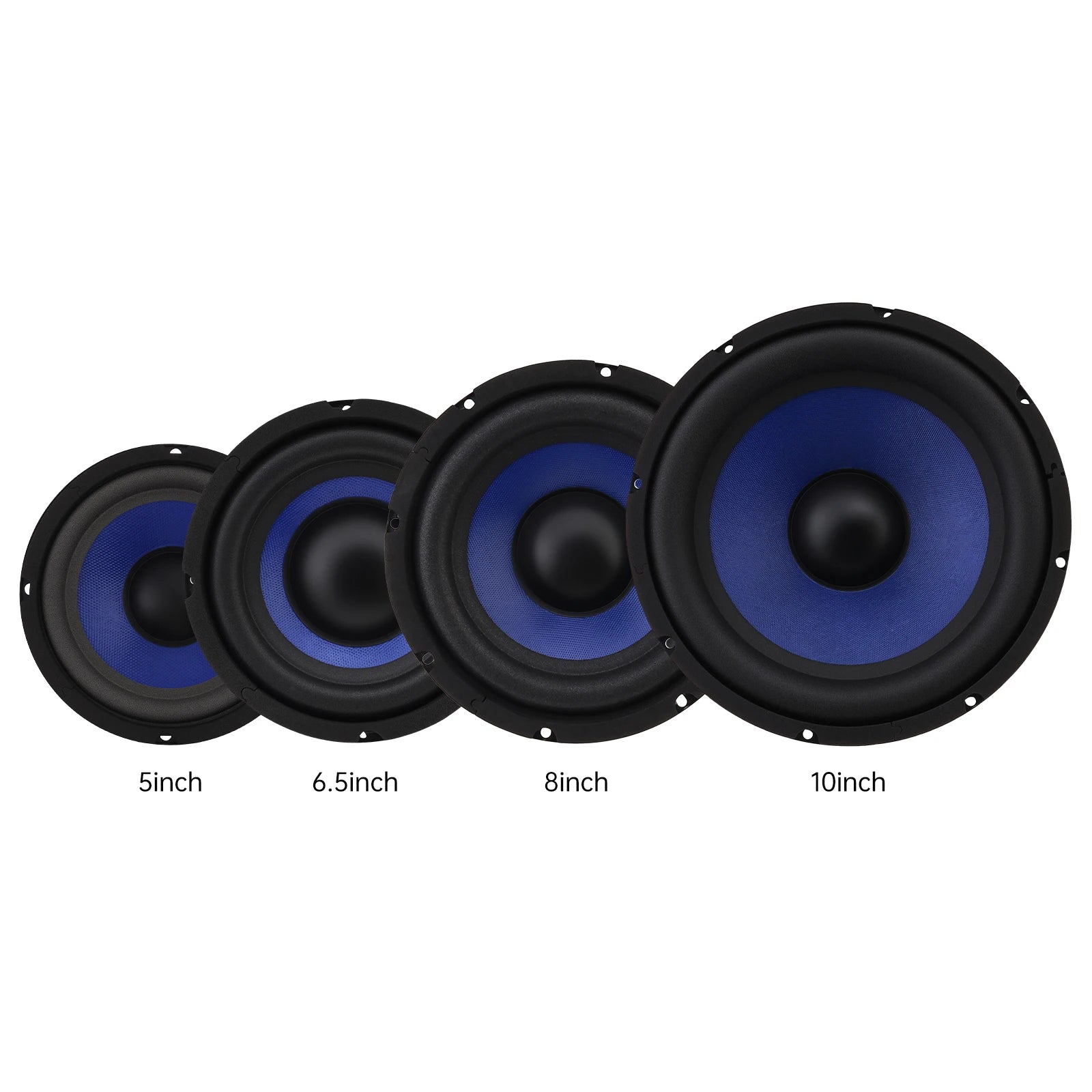 1pc 5/6.5/8/10 Inch Bass Loudspeaker Woofer Speaker for Car Audio/Home Theaters,Wide Frequency Response Car Audio Stereo Speaker