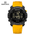 NAVIFORCE NF7104 Men's LCD Digital Leisure Date and Week Alarm Clock Waterproof Silicone Strap Electronic Premium Watch