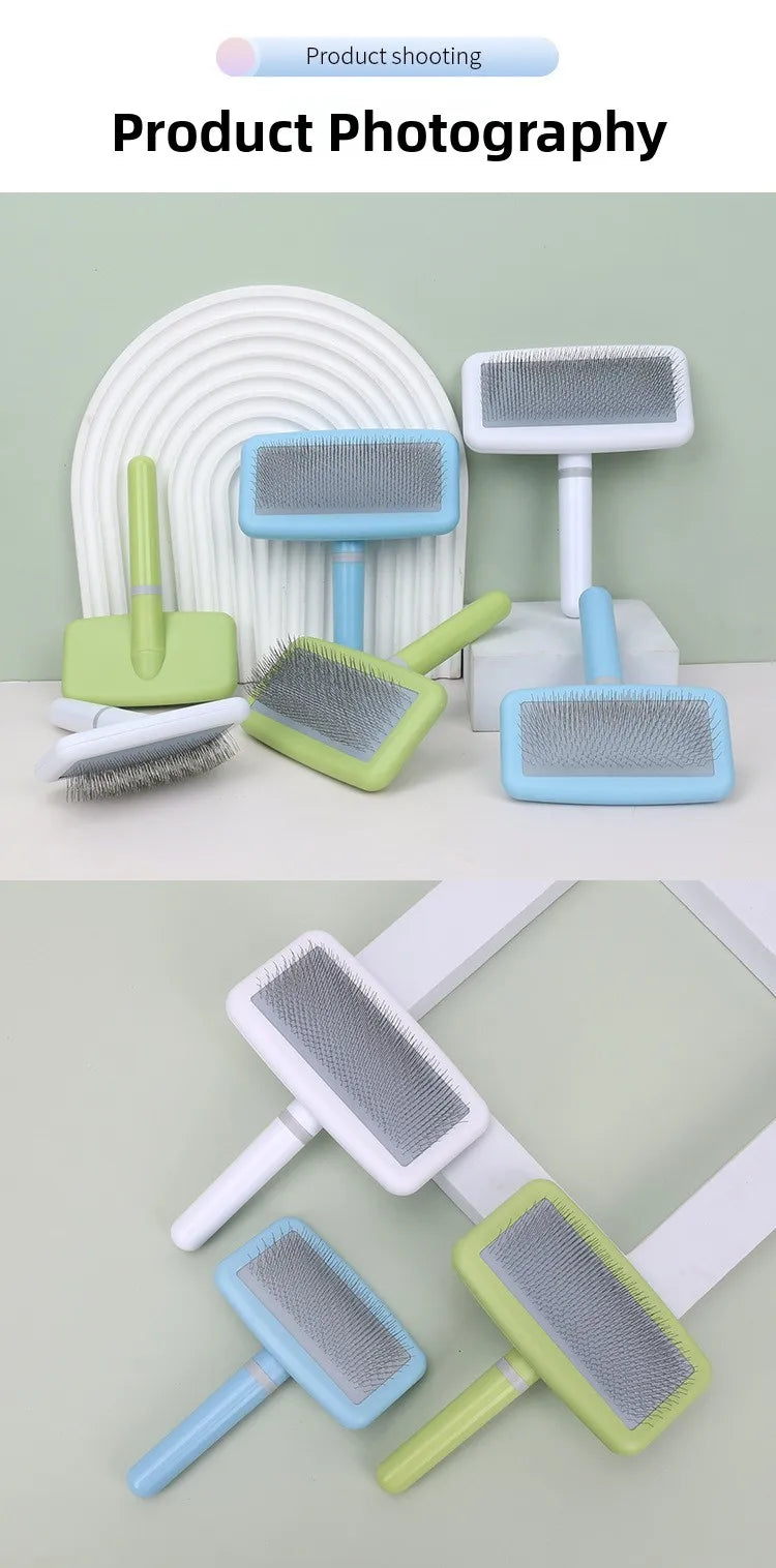 Pet Grooming Comb Dog And Cat Brush for Beauty And Thickening Hair Plastic Pet Supplies Universal for All Pets