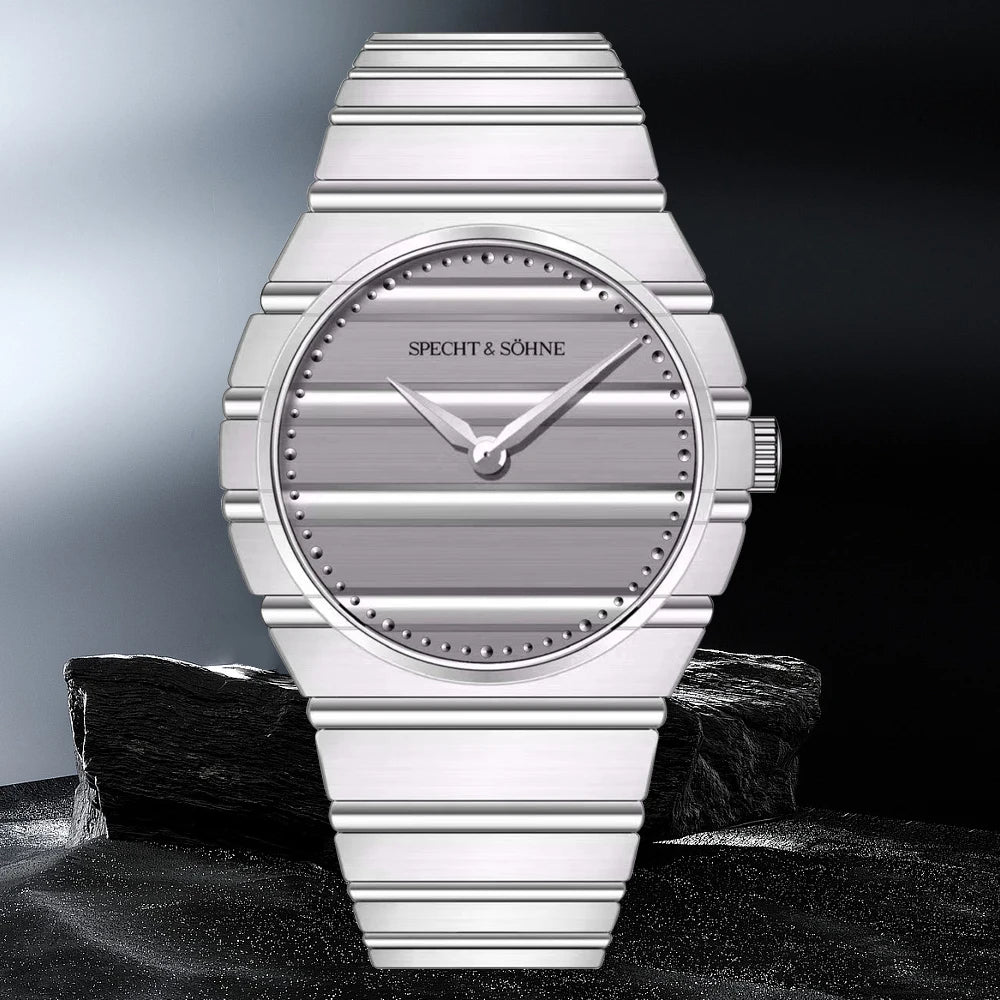 2025 New Arrivals Specht & Söhne POL Watches For Men Ultrathin Steel Sapphire Crystal Blue Quartz Watch Relogio Masculino 37MM