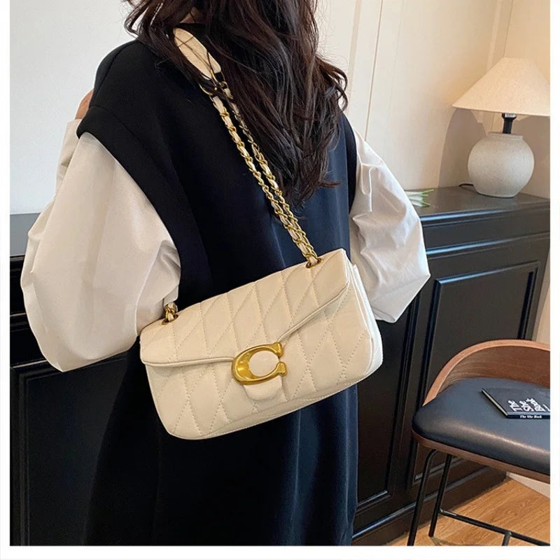 Advanced Chain Diamond Grid Bag, High-quality Women's Small Bag, Small Fragrant Style Crossbody Bag, New Bag, Shoulder Bag