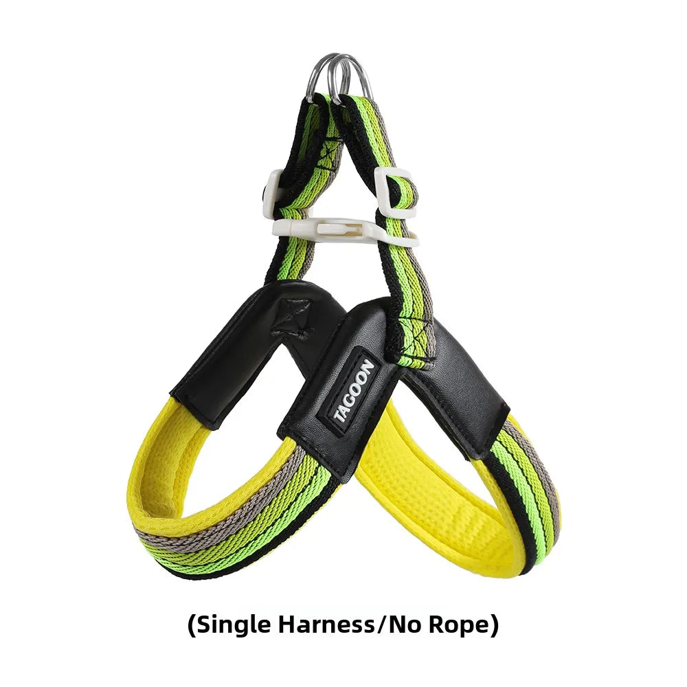Hakimi Leash Dog Walking Harness Breathable Lightweight No Pulling Neck Collar for Small to Medium Dogs like Shiba Inu And Corgi