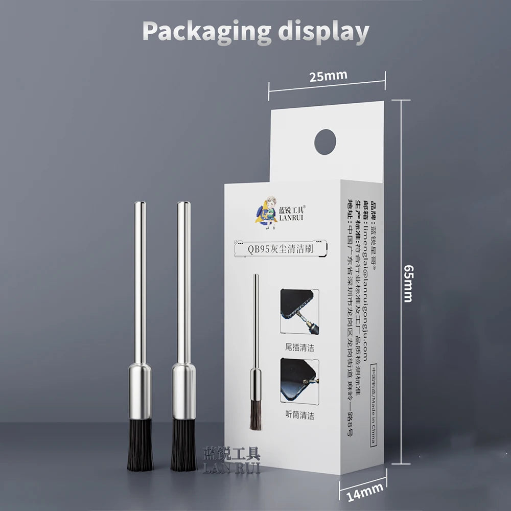 LANRUI QB95 Dust Cleaning Sticks 10PCS for Mobile Phone Repair Motherboard IC Pads Earpiece Speaker Cleaning Dust Removal Tool