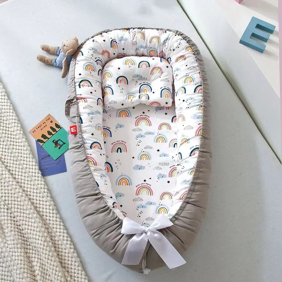 Cotton Baby Soft Bed Convenient Newborn Baby Bed Middle Bed Baby Enlarged Bed Baby Bed Circumference Baby Bed