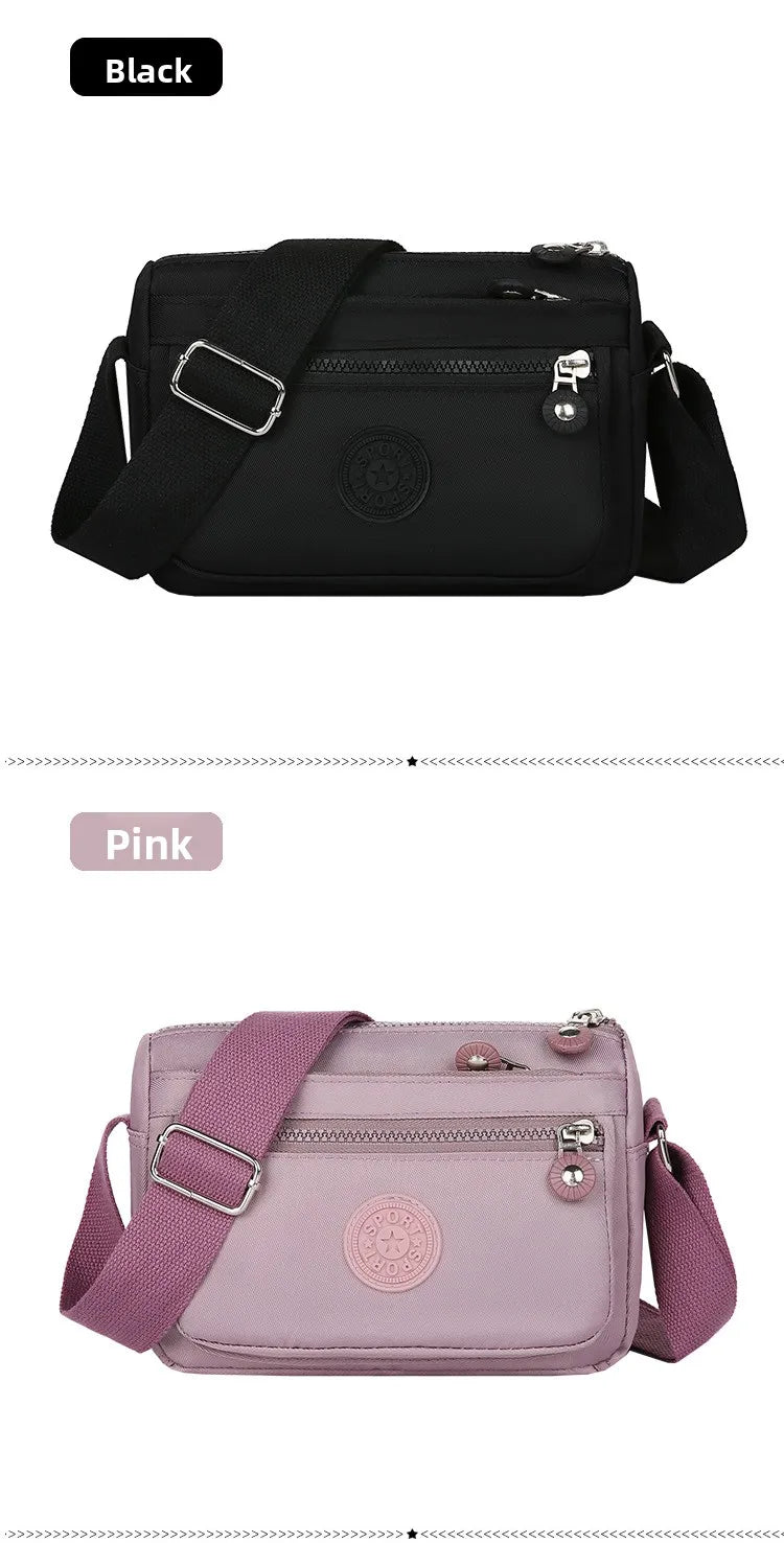 Waterproof Nylon Oxford Cloth Crossbody Bag Women's Single Shoulder Bag Versatile Durable Soft Casual Style Youth Fashion