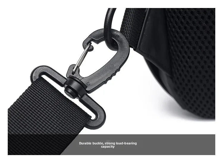 Large Capacity Fashion Waterproof Men's Crossbody Bag Travel Casual Ladies Single Shoulder Slant Bag Korean Style Chest Bag