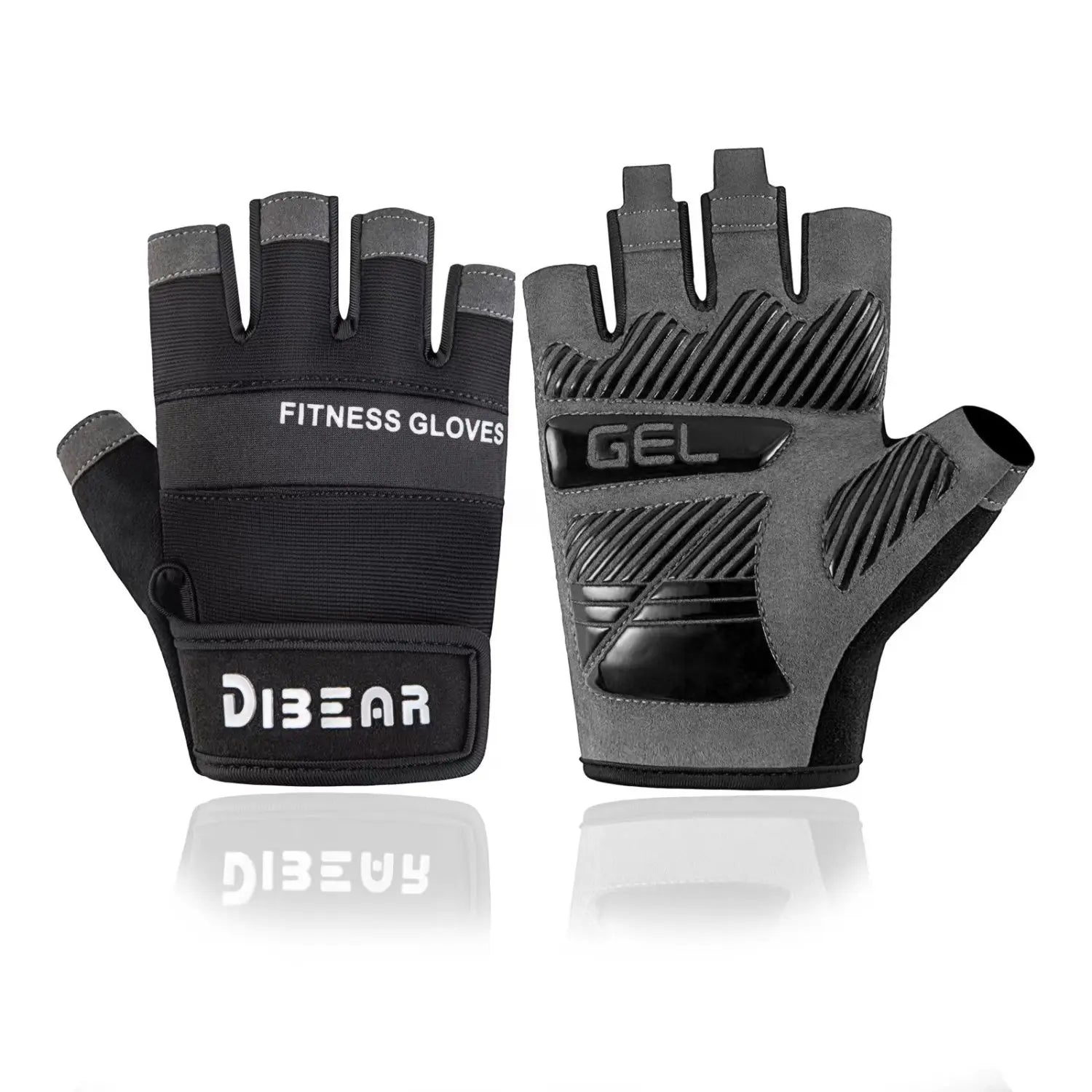 1 Pair Bodybuilding Gym Gloves Weightlifting Dumbbell Training Anti-Slip Fitness Gloves Crossfit Workout Exercise for Men Women