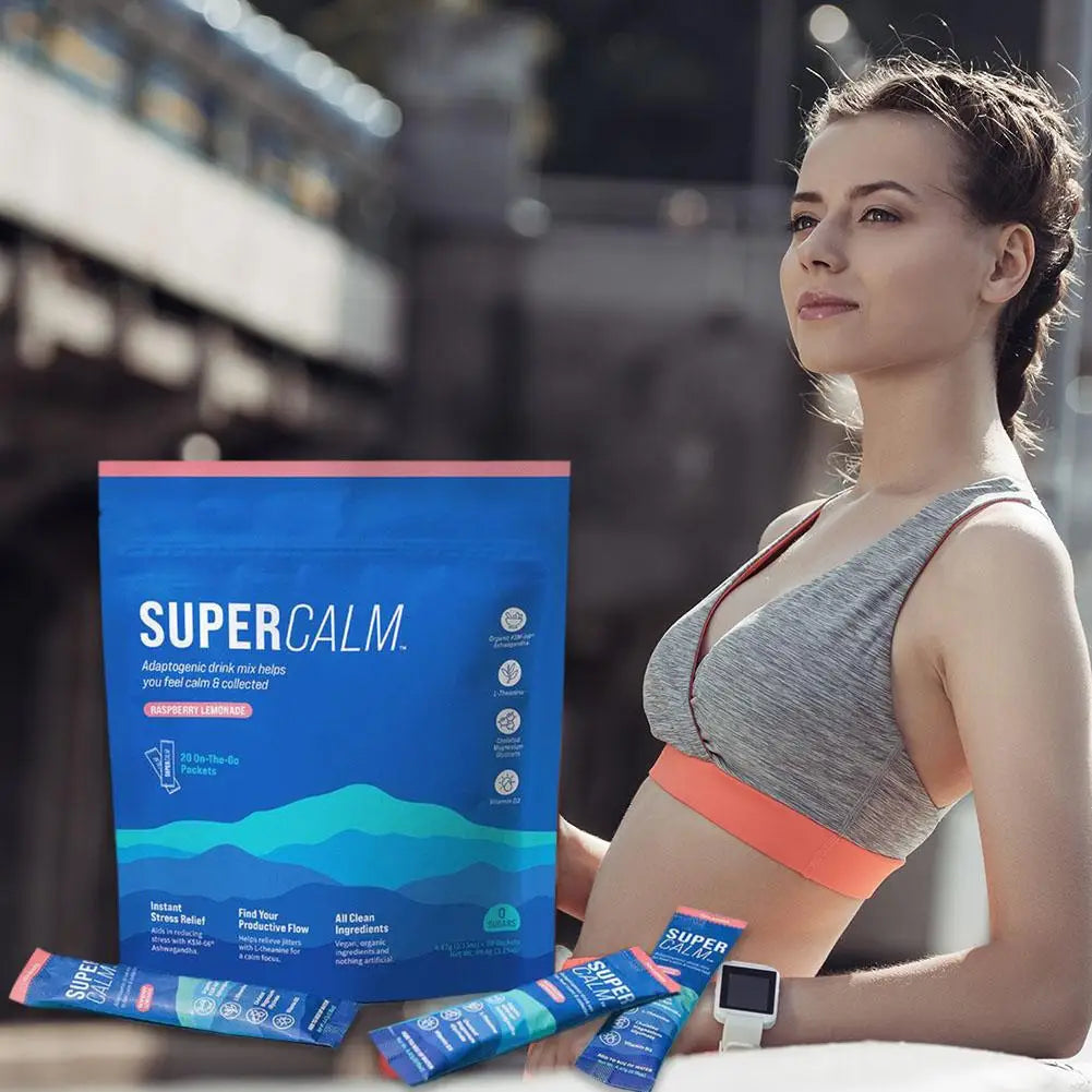 BIYDOE 4Pack/Set 20PCS/PACK Powdered Drink Boost Mood Balanced Immune System Helps Relieve Stress Anxiety Makes You Feel Relaxed