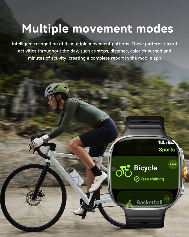 Original M99 Smartwatch with 2.4 Inch AMOLED Screen 4G/5G SIM Card Slot GPS WiFi 190° Rotating Camera Android 10.0 Gaming Watch