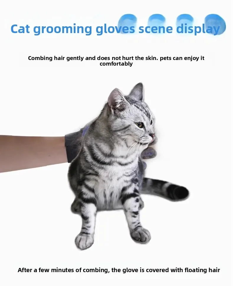 Pet Hair Glove Comb Pet Dog Cat Grooming Cleaning Glove Deshedding Hair remover Massage Brush Animal Supplies Cat Accessoies