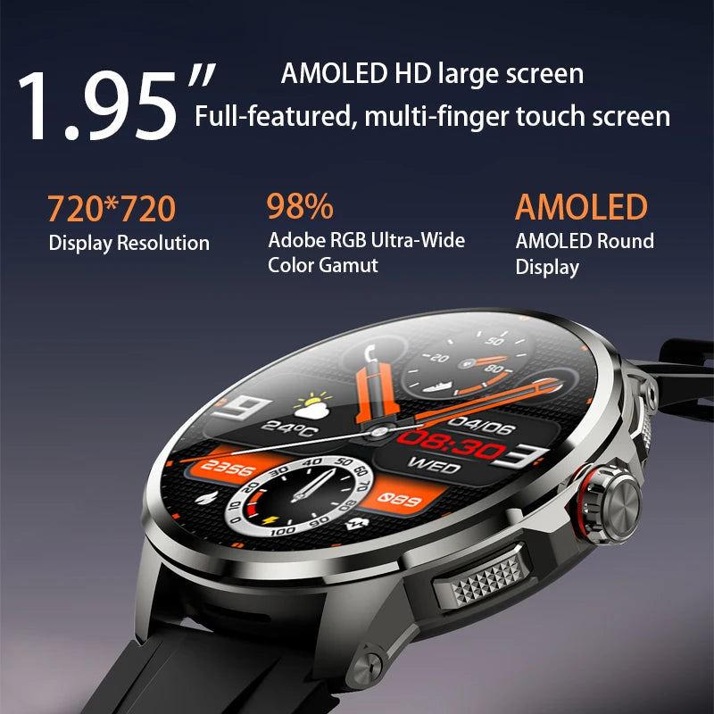 Goldenspike 32GB+256GB Smartwatch 4G/5G LTE 900W Rotary HD Camera GPS WIFI HiSportPro App Bluetooth Smart Watch For IOS Android