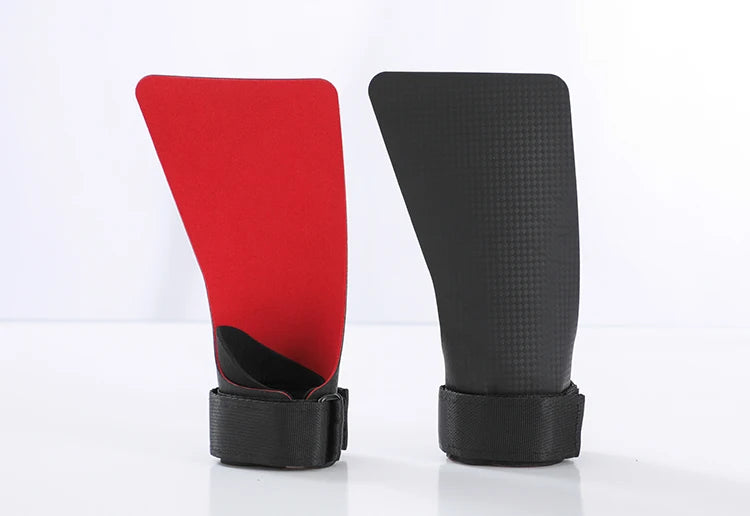 A Pair of Kevlar Rubber NO-hole Hand Grips for Crossfit Pull-ups Cross Training Gymnastics WODS Palm Protector No Need Magnesium
