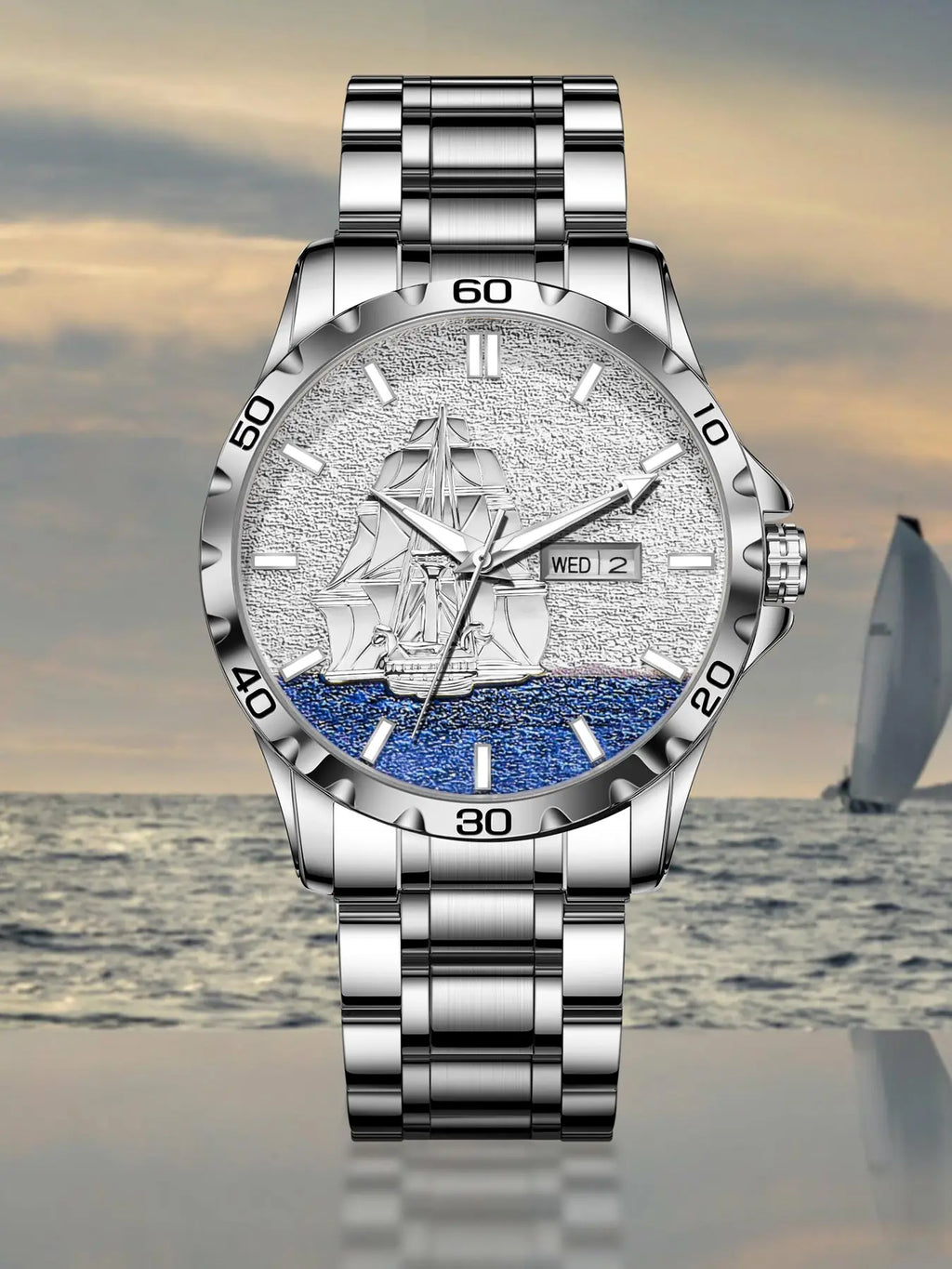 Glenaw Sailing Series Top Brand Luxury Men's Watch Fashion Business Fully Automatic Mechanical Waterproof Watch