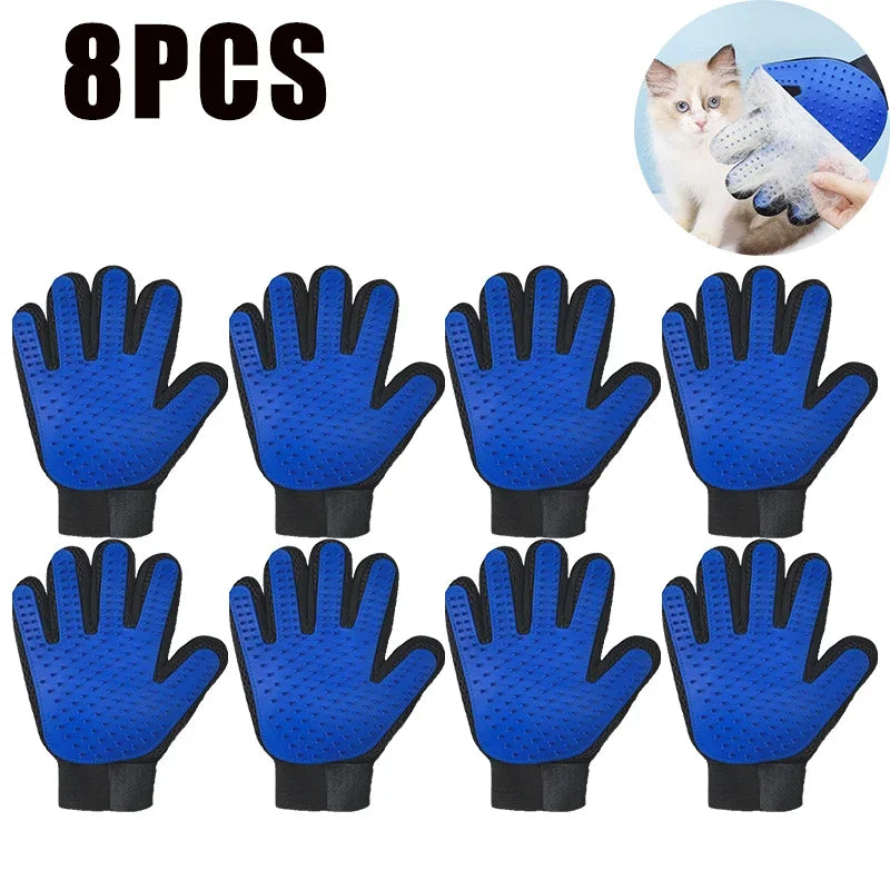 Pet Hair Glove Comb Pet Dog Cat Grooming Cleaning Glove Deshedding Hair remover Massage Brush Animal Supplies Cat Accessoies