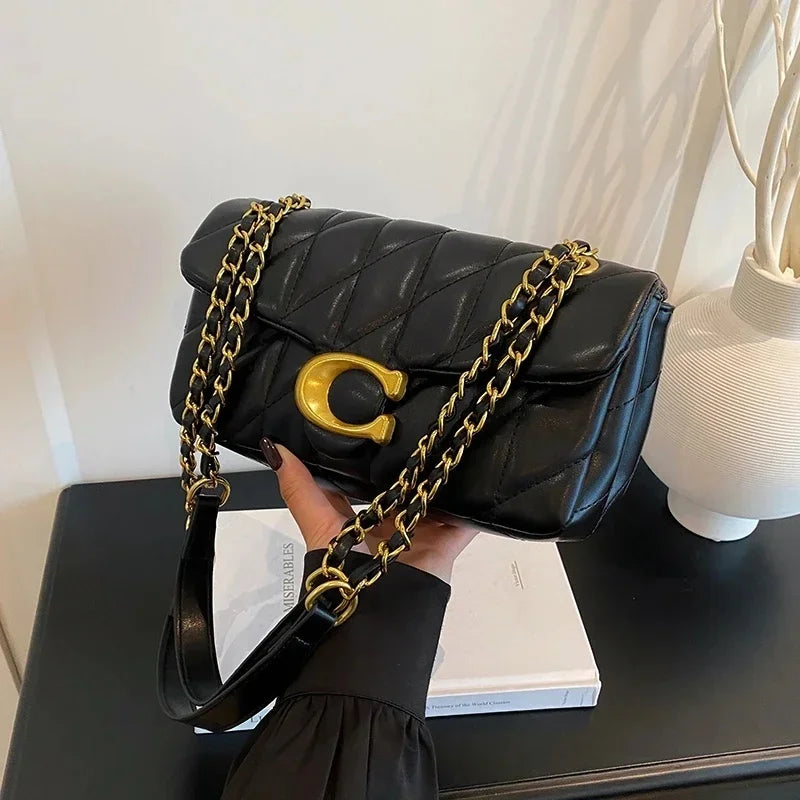 Advanced Chain Diamond Grid Bag, High-quality Women's Small Bag, Small Fragrant Style Crossbody Bag, New Bag, Shoulder Bag