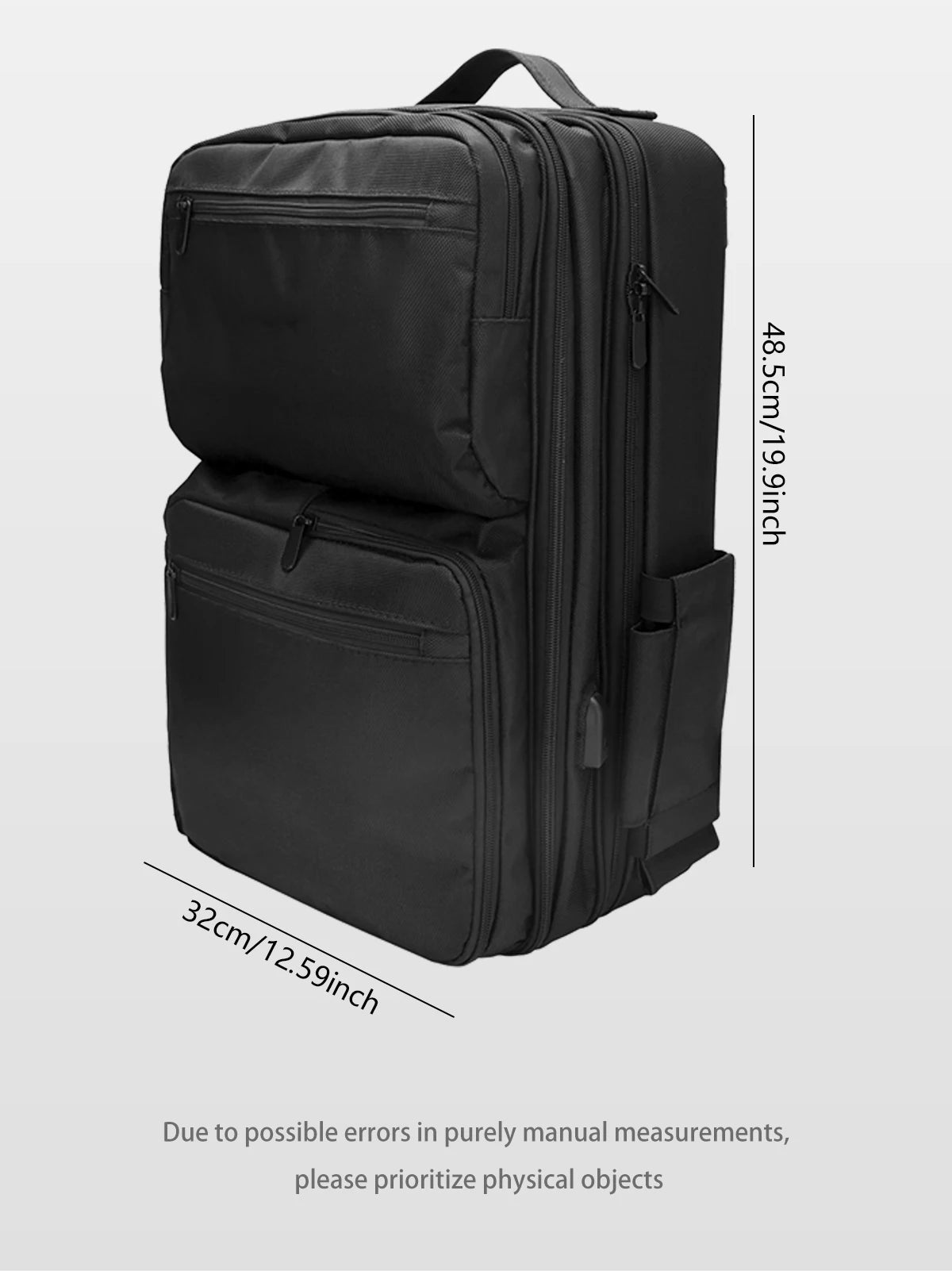 Adjustable Compartments Barber Backpack with USB Charging Port Travel Case for Hairstylist Tools Cosmetology Storage Bag
