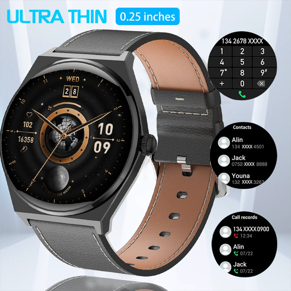 DAORKOW New Ultra thin Wireless Call SmartWatch Women Watches Men Sports Fitness Tracker Heart Rate Smartwatches For Android IOS