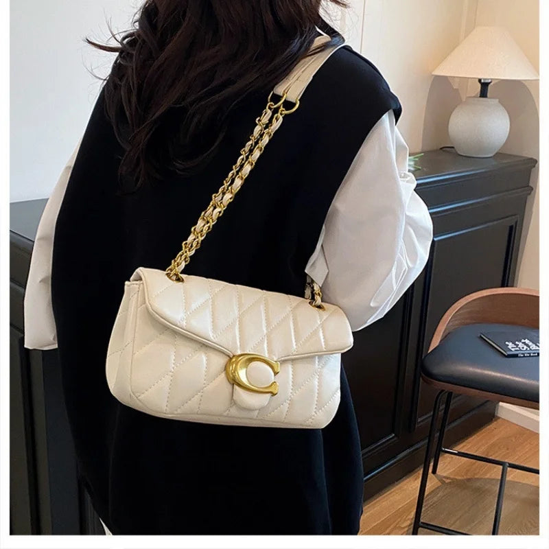 Advanced Chain Diamond Grid Bag, High-quality Women's Small Bag, Small Fragrant Style Crossbody Bag, New Bag, Shoulder Bag