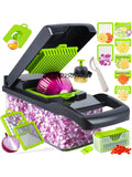16-in-1 Professional Kitchen Slicer with Cleaver Blade, Multi-Function Food Chopper for Potatoes, Tomatoes, and Vegetables