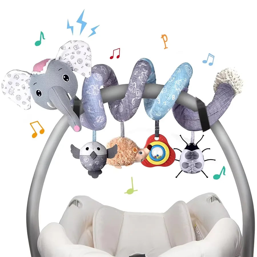 Car Seat Toys Newborn Toys Stroller Toy Baby Toys Carseat Toy for Infants for Carseat Stroller Crib with Music Rattles Teether