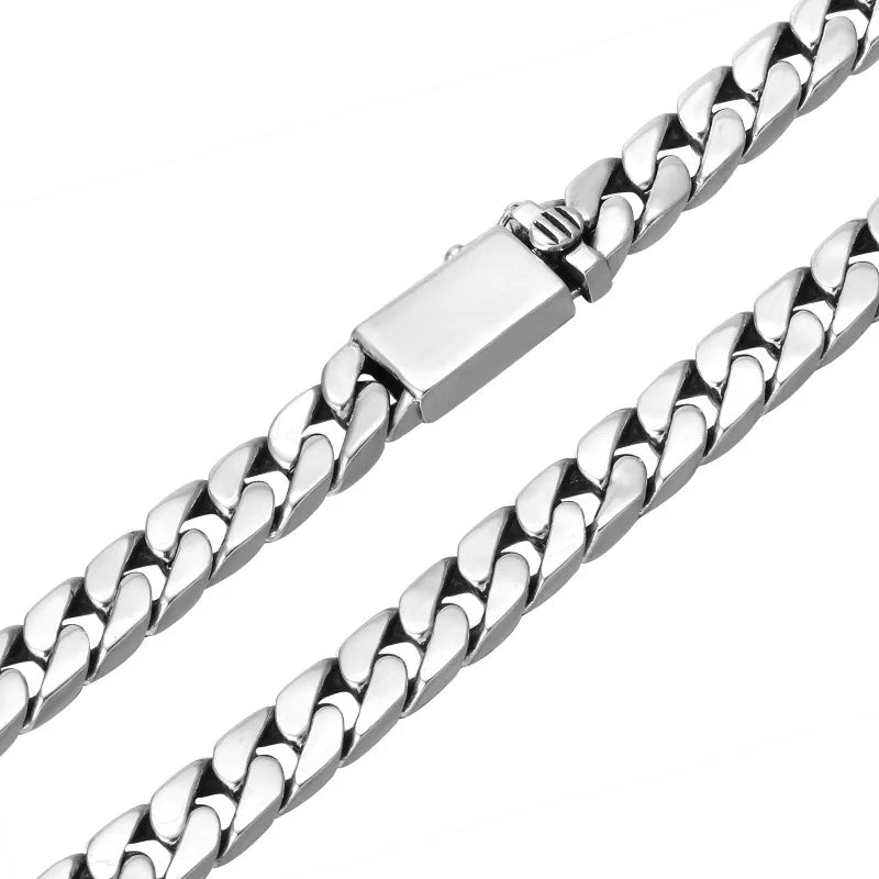 925 Silver Chains Original Certified Cuban Chain Authentic 925 Silver Necklace