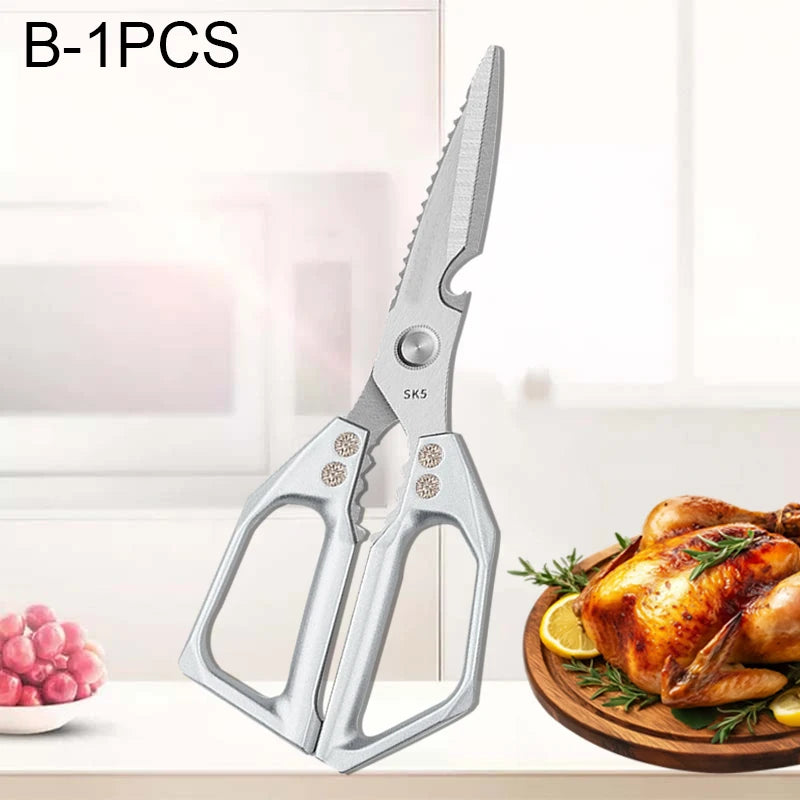 WXCOO Japanese Household Chicken Bone Scissor SK5 Stainless Steel Multi-Purpose Shears Specialized Heavy-Duty Kitchen Scissors
