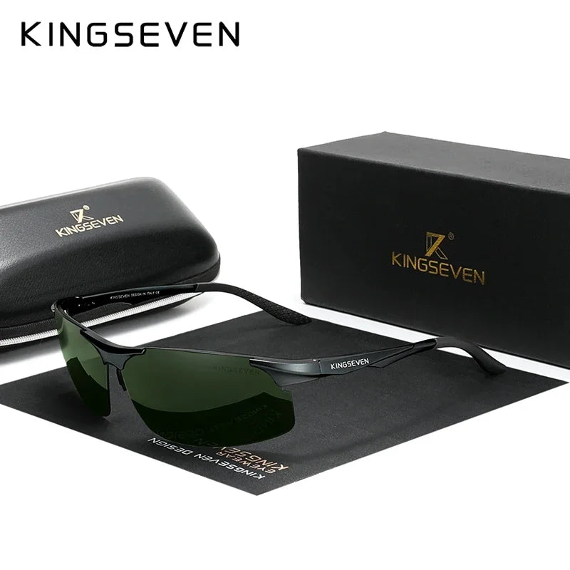 KINGSEVEN UV400 Polarized Men Sunglasses Cycling Driving Mirror Lens Male Glasses Anti-glare Women Fishing High Quality Eyewear