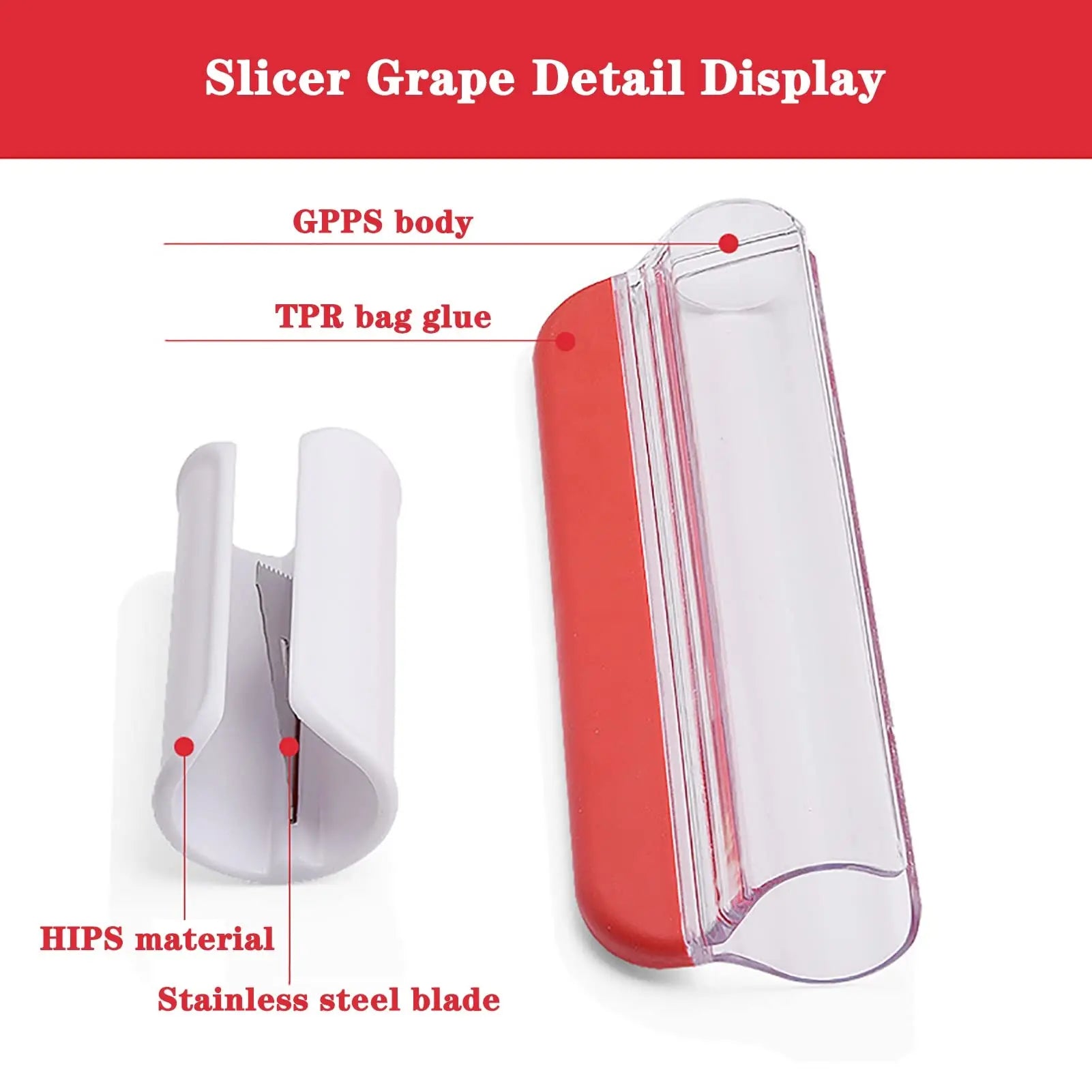 Tomato Grape Cherry Slicer Fruit Vegetable Salad Manual Slicer, Fruit and Vegetable Tool Kitchen Gadget, Progressive Zip Slicer